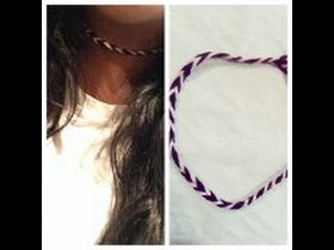 DIY Braided Choker Necklace