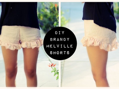 DIY BRANDY MELVILLE INSPIRED SHORTS | pacifically