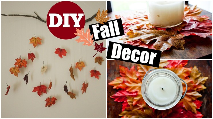 DIY Fall Decor - Leaf Mobile and Placemat