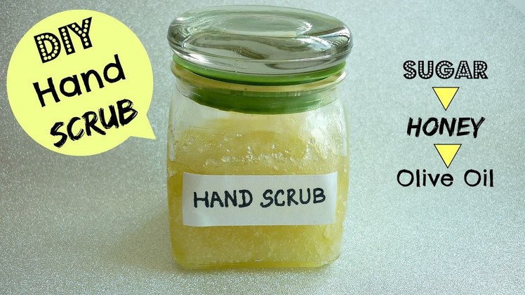 DIY Hand Scrub | Sugar+Honey+Oilve Oil