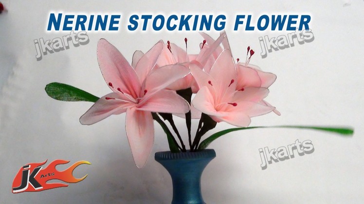 DIY How to make stocking flower Nerine  - JK Arts 237