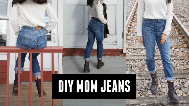 DIY mom jeans