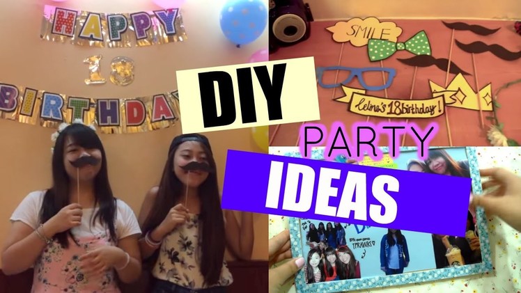 DIY Party Gift and Selfie Booth props