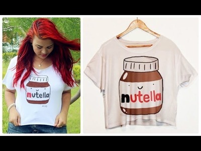 DIY: T-shirt com estampa de Nutella