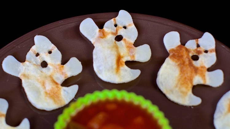 Halloween Ghost Potato Crisps - Easy DIY Vegan Treats!