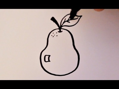 How to Draw a Cartoon Pear