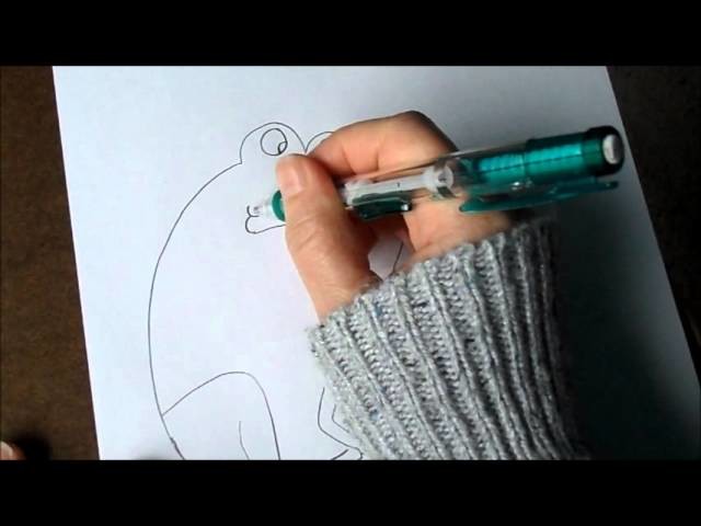 How to draw a frog with the number 7.
