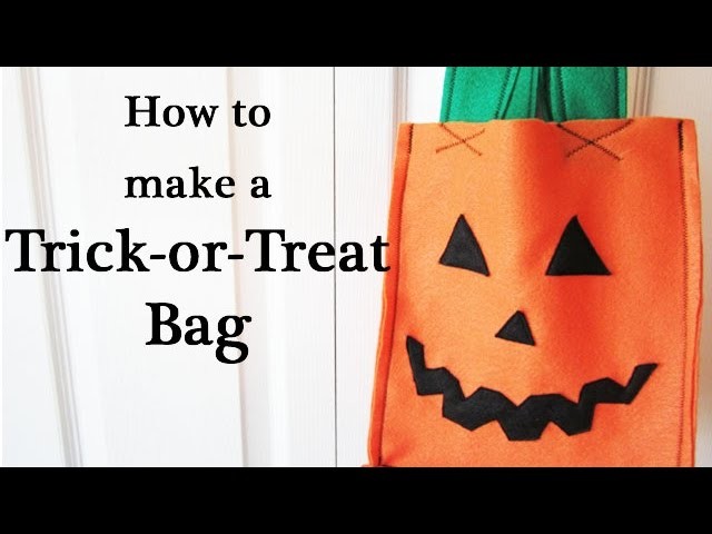 How to EASILY Make a Trick-or-Treat Candy Bag