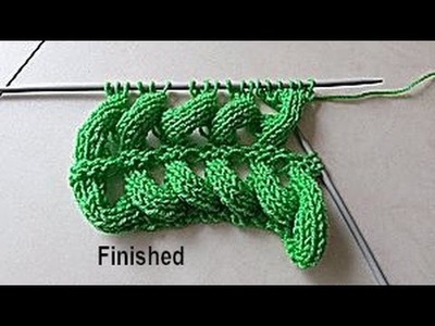 How to knit Wheat stitches