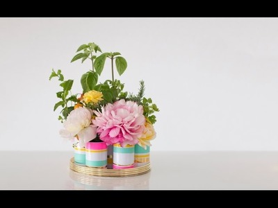 How to Make a Floral Herb Centerpiece