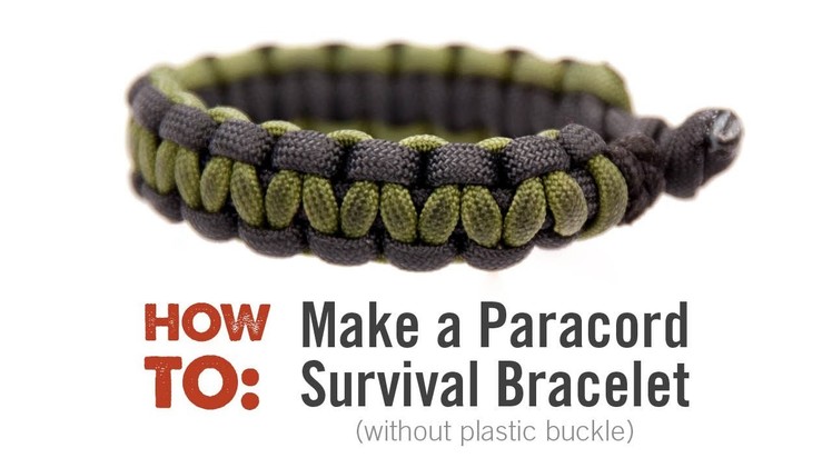 How to Make a Multi-colored Paracord Survival Bracelet (Without Plastic Clip)