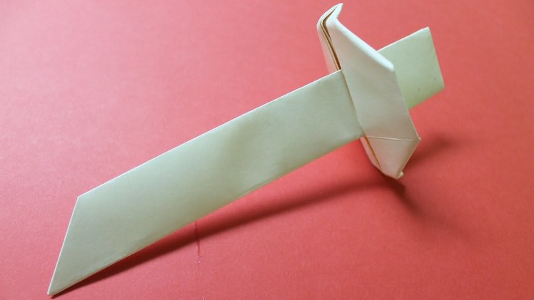 How to make a paper sword no glue no tape no cutting