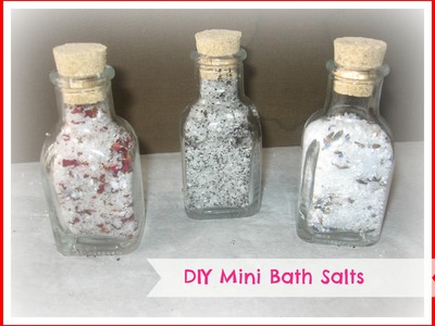 How to make mini bath salts.Homemade Bath salts.Diy Wedding Favors