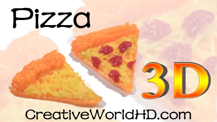 How to Make Pizza - 3D Printing Pen Creations.Scribbler DIY Tutorial.Creative World