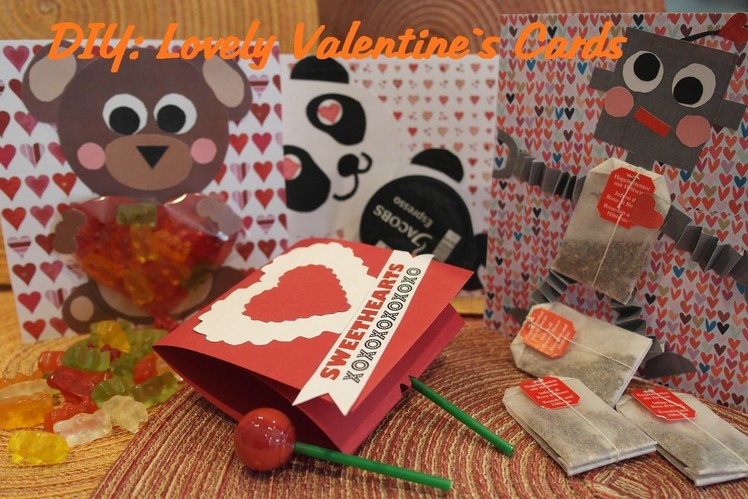 How to make Valentine`s Day Cards! Süße Valentinskarten selber basteln!