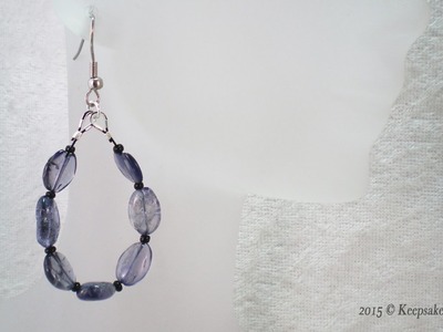 How To Make Viking Iolite Earrings
