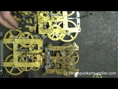 How to safely take apart a brass clock movement for Steampunk art projects