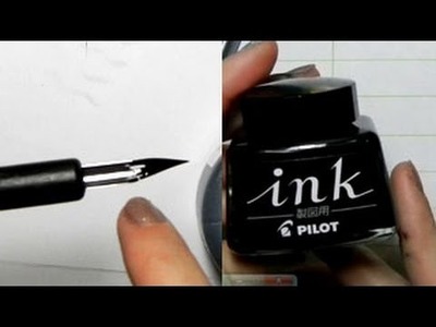 Ink Tutorial: G-Pens, Maru Pens, Pilot Ink, Kaimei Ink, Deleter Ink