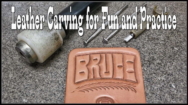 Leather Carving Designs for Fun and Practice - Leathercraft Tutorial - Bruce - Craft Ideas