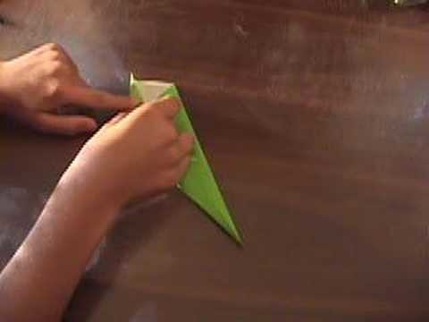 Origami Flower, Leaf and Stem (Part 1)