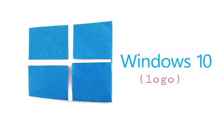 Origami Paper - "Windows 10 logo" - Very easy, Anyone can make!