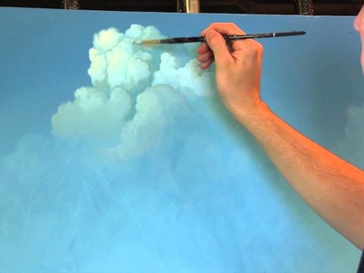 Painting Clouds with Tim Gagnon, A Time Lapse Speed Landscape Painting with Acrylic