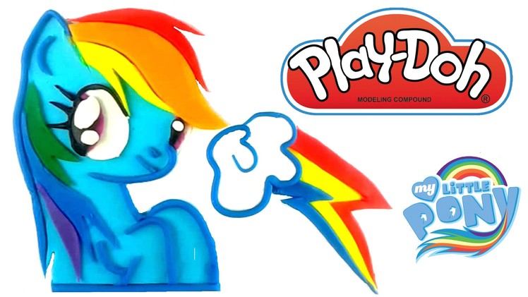 Play Doh Rainbow Dash How To Make MLP Playdough My Little Pony Mi Pequeño Pony Arcoíris Plastilina