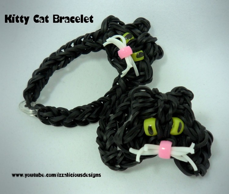 Rainbow Loom Cat Charm Bracelet
