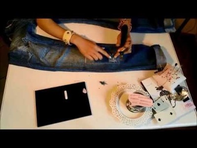 Re-Fashion: Jeans strappati DIY