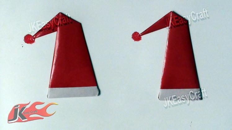 Santa's Cap | Origami For Beginners  #5 | JK Easy Craft 019