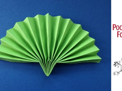 Useful Origami - Paper Pocket Folding Fan - Very handy in summer !!