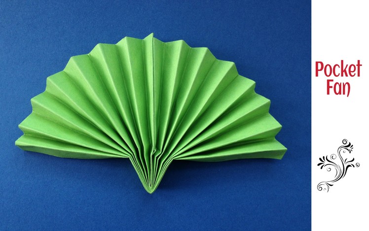 Useful Origami - Paper Pocket Folding Fan - Very handy in summer !!