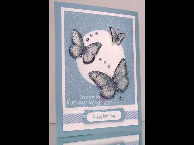 Watercolored Butterfly Card - Nov. 4, 2013
