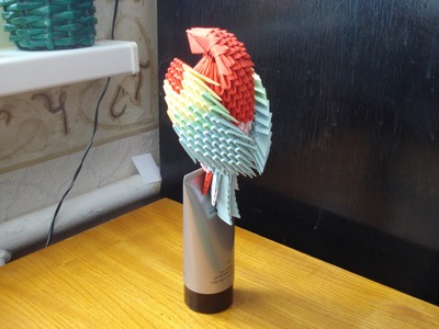 3D Origami Parrot Tutorial