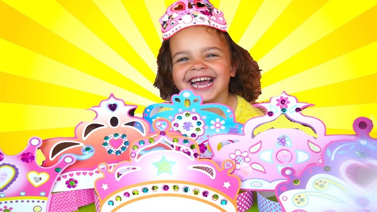 7 DIY Princess Crowns, Paper Crown Toy with GLITTER ❤ get creative ❤