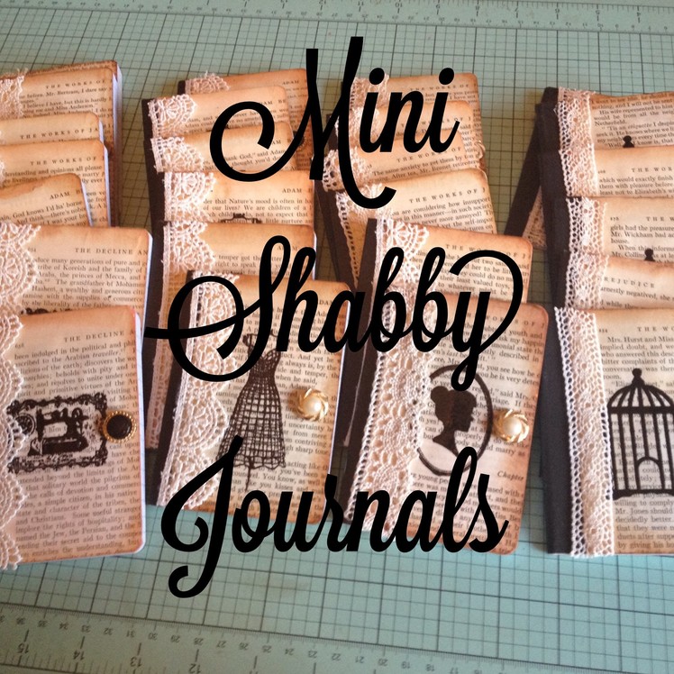 Craft Fair Idea #2:  Mini Shabby Journals! (with tutorial)