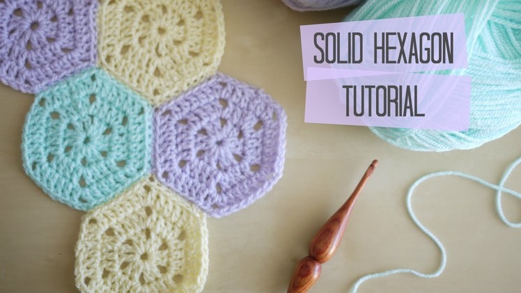 CROCHET: Solid hexagon and joining tutorial | Bella Coco