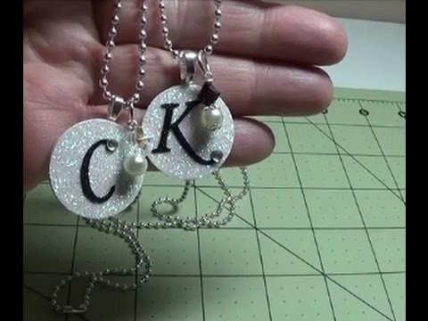 DIY~Beautiful Initial Birthstone Pendant Necklace! So Easy & Inexpensive!