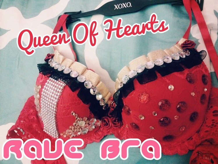 DIY Rave Bra: Queen of Hearts