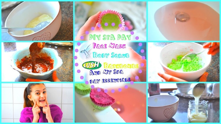 DIY Spa Day | Lush Inspired Bathbombs And More | My Spa Day Essentials