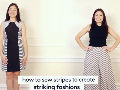 Fashion Sewing & You: How to sew stripes to create striking fashions