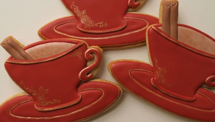 How To Decorate Tea Cup Cookies - Collaboration with Küchenkram | kitchenstuff
