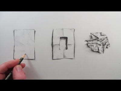 How to Draw a Piece of Crumpled Paper: Narrated visual illusion