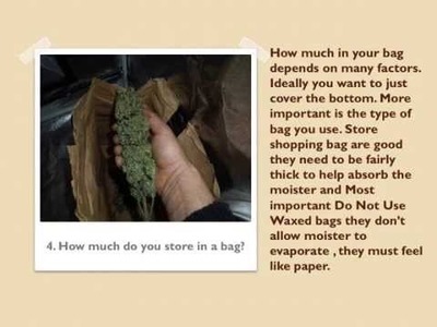 How to dry cannabis buds in brown paper bags