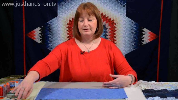 How to finish a Hexagon Quilt by Nancy Adamek