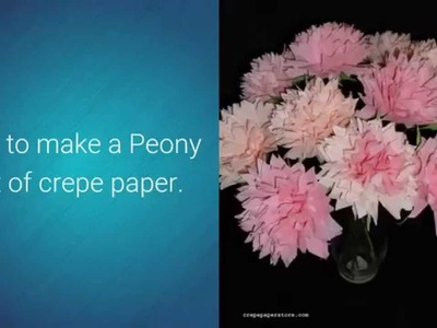 How To Make A Crepe Paper Peony