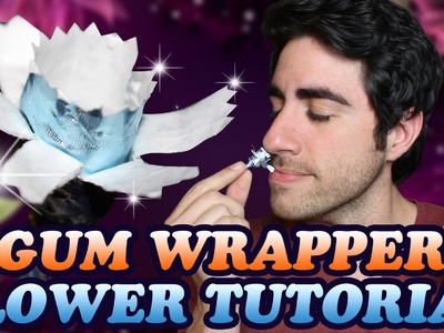 How To Make a Gum Wrapper Flower - DIY