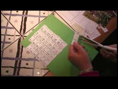 How to Make a Personalized Calendar : How to Make a Calendar: Folding Paper
