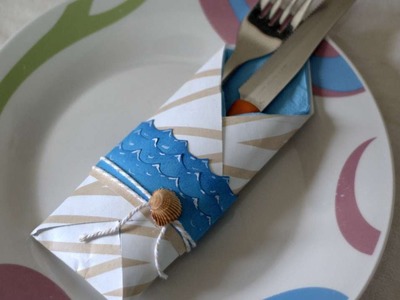 How To Make A Summer Cutlery Holder - DIY Home Tutorial - Guidecentral