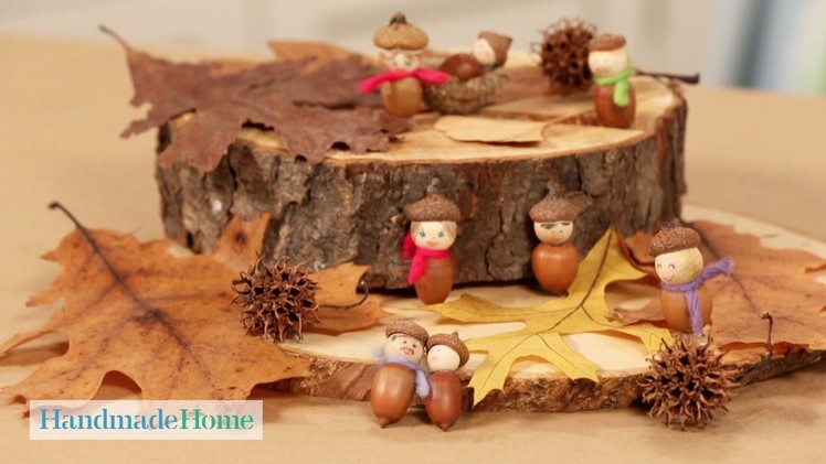 How to Make Seasonal Acorn People - Handmade Home - Martha Stewart